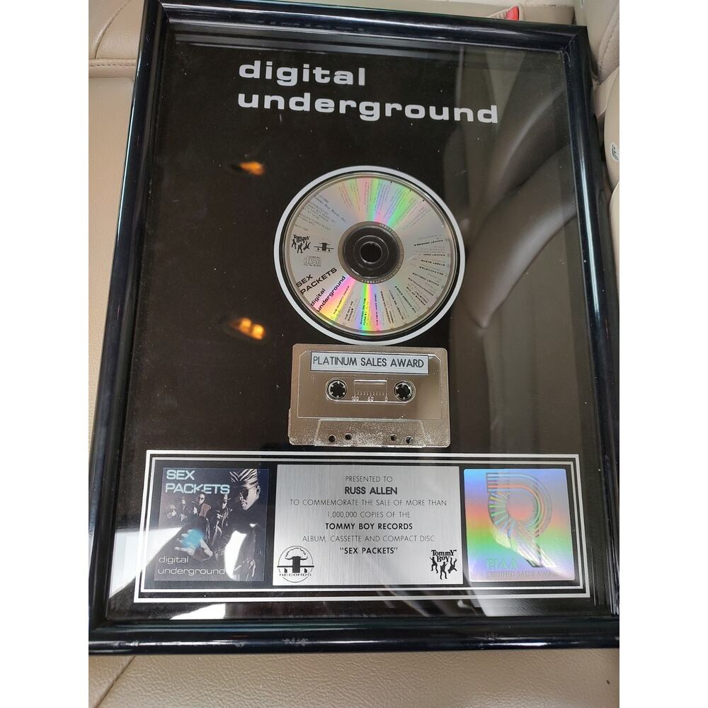 Shock G Digital Underground Sex Packets RIAA Platinum Record Award Humpty Dance